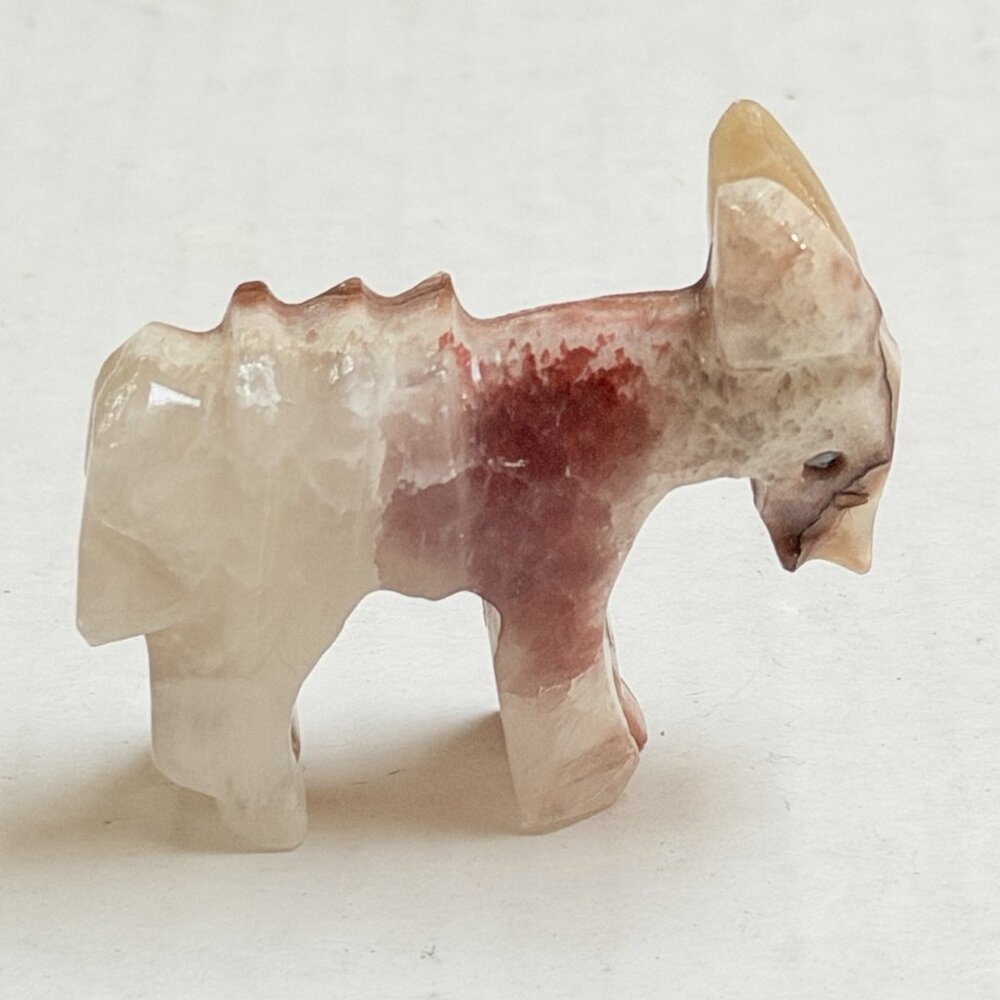 Carved Stone Donkey Statue Sculpture Paperweight Decor Animal Mini Figure Gift